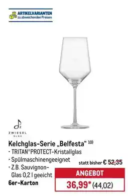 METRO Kelchglas-Serie „Belfesta“ Angebot