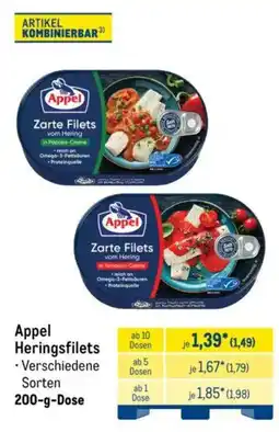 METRO Appel Heringsfilets Angebot