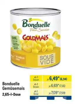 METRO Bonduelle Gemüsemais Angebot