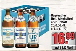 alldrink Bayreuther Hell, Alkoholfrei oder Urstoff Angebot