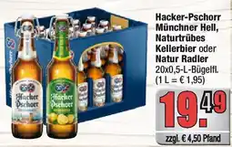 alldrink Hacker-Pschorr Münchner Hell, Naturtrübes Kellerbier oder Natur Radler Angebot