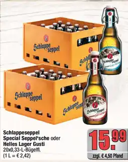 alldrink Schlappeseppel Special Seppel'sche oder Helles Lager Gusti Angebot