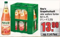 alldrink Neu's Grapefruitsaft Angebot