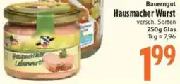 inkoop Bauerngut Hausmacher Wurst Angebot