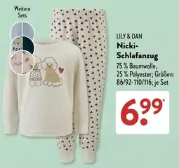 Aldi Süd LILY & DAN Nicki-Schlafanzug Angebot