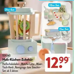 Aldi Süd TOYLINO Holz-Küchen-Zubehör Angebot