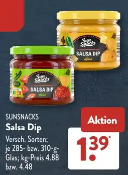 Aldi Süd Sun Snacks Salsa Dip Angebot