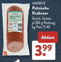 Aldi Süd LANDBECK Polnische Krakauer Angebot