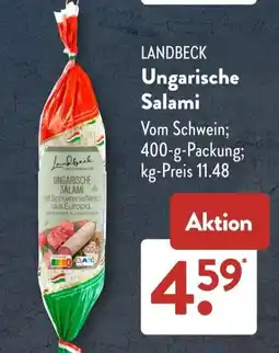 Aldi Süd LANDBECK Ungarische Salami Angebot