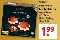 Aldi Süd GOURMET FINEST CUISINE Eis-Zimtsterne Angebot