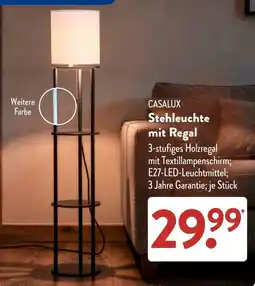 Aldi Süd CASALUX Stehleuchte mit Regal Angebot
