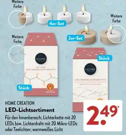 Aldi Süd HOME CREATION LED-Lichtsortiment Angebot