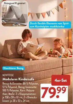 Aldi Süd NOVITESSE Modulares Kindersofa Angebot