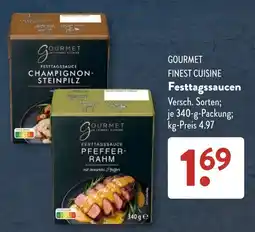Aldi Süd GOURMET FINEST CUISINE Festtagssaucen Angebot