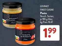 Aldi Süd GOURMET Pesto Angebot