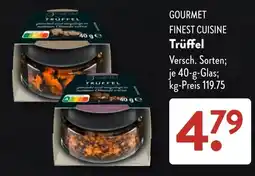 Aldi Süd GOURMET FINEST CUISINE Trüffel Angebot