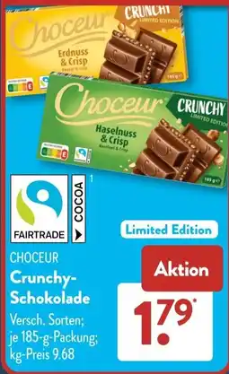 Aldi Süd Choœur Crunchy-Schokolade Angebot