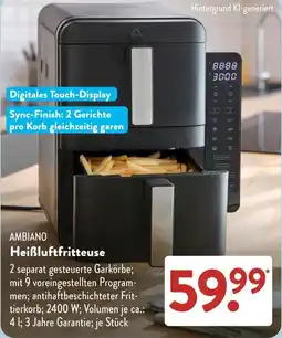 Aldi Süd AMBIAINO Heißluftfritteuse Angebot