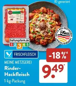 Aldi Süd Rinder-Hackfleisch Angebot