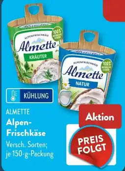 Aldi Süd Almette Alpen-Frischkäse Angebot