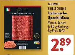 Aldi Süd GOURMET SALAME SPIANATA DOLCE Angebot