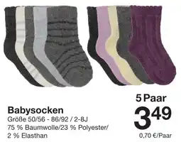 Zeeman Babysocken Angebot