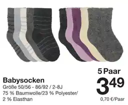 Zeeman Babysocken Angebot