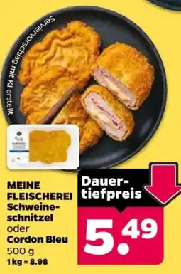Netto MEINE FLEISCHEREI Schweine-schnitzel oder Cordon Bleu Angebot