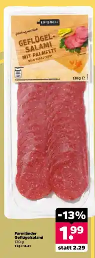 Netto Farmländer Geflügelsalami Angebot