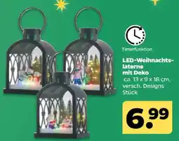 Netto LED-Weihnachtslaterne mit Deko Angebot