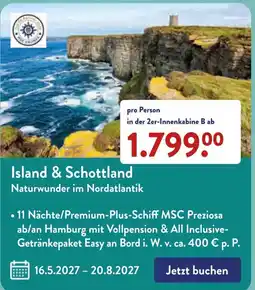 Aldi Süd Island & Schottland Angebot