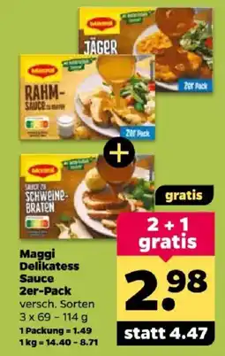 Netto Maggi Delikatess Sauce Angebot