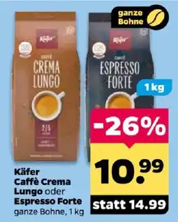 Netto Käfer Caffè Crema Lungo oder Espresso Forte Angebot