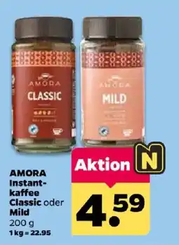 Netto AMORA Instant-kaffee Classic oder Mild Angebot