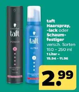 Netto taft Haarspray, -lack oder Schaumfestiger Angebot