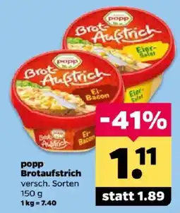 Netto popp Brotaufstrich Angebot