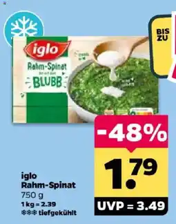 Netto iglo Rahm-Spinat Angebot