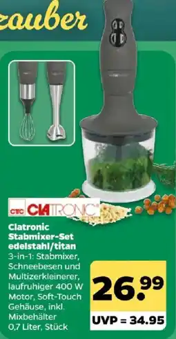 Netto Clatronic Stabmixer-Set edelstahl/titan Angebot