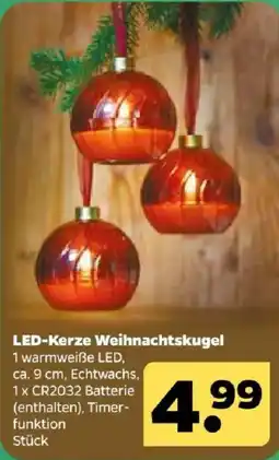 Netto LED-Kerze Weihnachtskugel Angebot