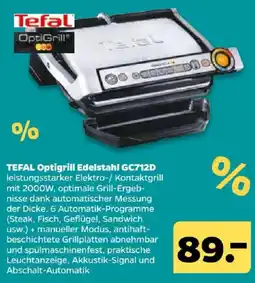 Netto TEFAL Optigrill Edelstahl GC712D Angebot