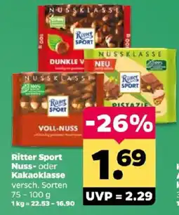 Netto Ritter Sport Nuss- oder Kakao klasse Angebot