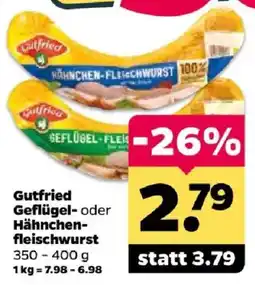 Netto Gutfried Geflügel- oder Hähnchen-fleischwurst Angebot