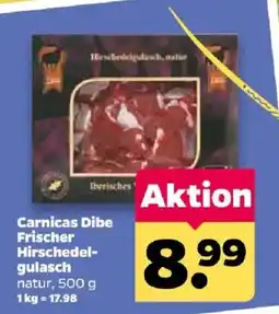 Netto Carnicas Dibe Frischer Hirschegel-gulasch natur Angebot