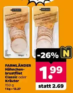 Netto FARMLÄNDER Hähnchen-brustfilet Classic oder Kräuter Angebot