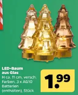 Netto LED-Baum aus Glas Angebot