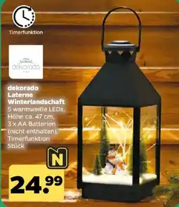 Netto dekorado Laterne Winterlandschaft Angebot