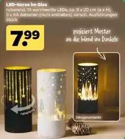 Netto LED-Kerze im Glas Angebot