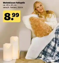 Netto Wohnkissen Felloptik Angebot