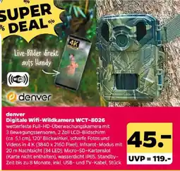 Netto denver Digitale Wifi-Wildkamera WCT-8026 Angebot