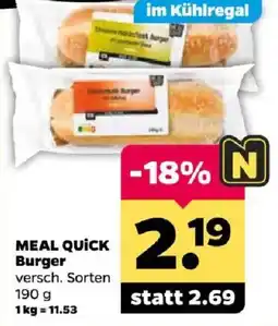 Netto MEAL QUICK Burger Angebot